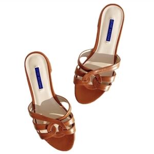 Stuart Weitzman Flat Sandals Brown